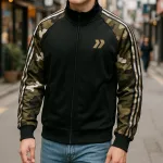 Áo khoác bomber phối tay lính dành cho nam AK072
