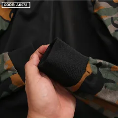 Áo khoác bomber phối tay lính dành cho nam AK072