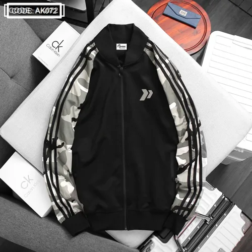 Áo khoác bomber phối tay lính dành cho nam AK072
