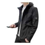 Áo khoác dù nam Rurumen có nón, 2 lớp, phối logo bên tay (có size 3x)