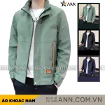 Shop sỉ áo Khoác Nam Rurumen Chất Dù 2 Lớp Cổ Đứng Phối Logo Bên Túi (Có size 3x)