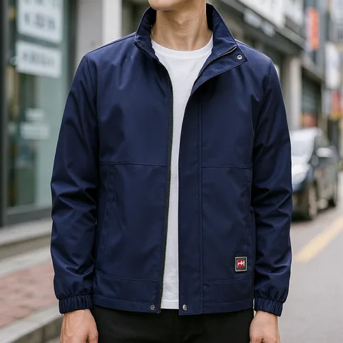 Shop sỉ áo Khoác Nam Rurumen Chất Dù 2 Lớp Cổ Đứng Phối Logo Bên Túi (Có size 3x)