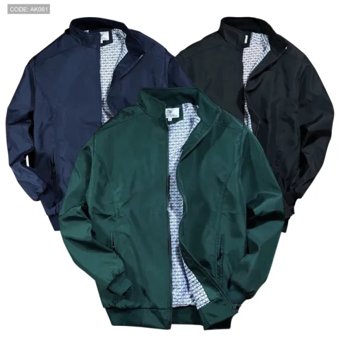 Shop sỉ áo Khoác Nam Dù 2 Lớp Lót Sọc Phía Trong (Có Size 3XL)
