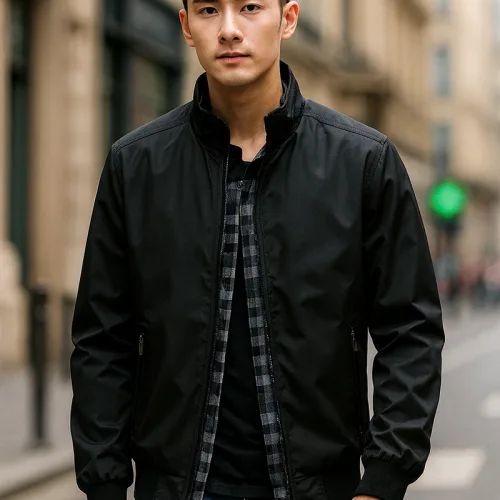 Shop sỉ áo Khoác Nam Dù 2 Lớp Lót Sọc Phía Trong (Có Size 3XL)