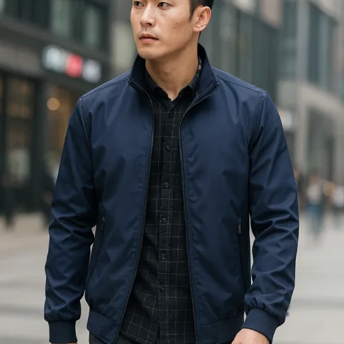 Shop sỉ áo Khoác Nam Dù 2 Lớp Lót Sọc Phía Trong (Có Size 3XL)