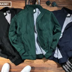 Shop sỉ áo Khoác Nam Dù 2 Lớp Lót Sọc Phía Trong (Có Size 3XL)