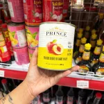 Shop sỉ đào Ngâm Nước Đường Prince 820g