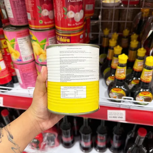 Shop sỉ đào Ngâm Nước Đường Prince 820g
