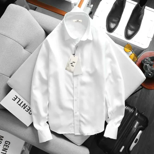 Áo sơ mi công sở nam chất liệu kate lụa, tay dài, có size 4x