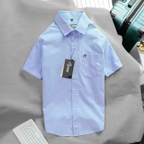 Áo sơ mi Oxford nam Rayman Rurumen tay ngắn, có túi, có size 3X