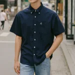 Áo sơ mi Oxford nam Rayman Rurumen tay ngắn, có túi, có size 3X