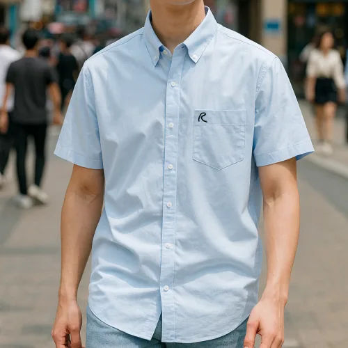 Áo sơ mi Oxford nam Rayman Rurumen tay ngắn, có túi, có size 3X