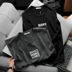 Áo ba lỗ nam Pack Horse in chữ MAKE, mã AB517