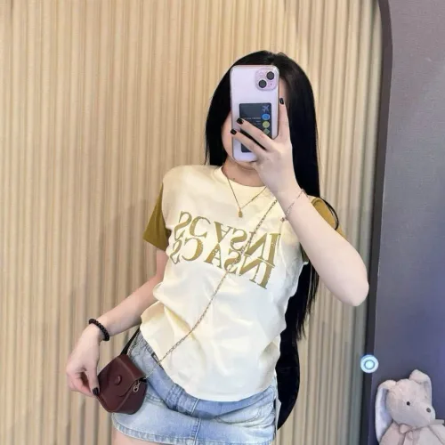 Baby Tee Nữ Cotton Mềm Mịn Cổ Tròn Ôm Body