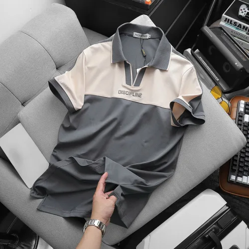 Chuyên sỉ áo Thun Cổ Bẻ Phối Màu Và Thêu Chữ Discipline (Có Size 3XL)