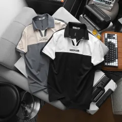 Chuyên sỉ áo Thun Cổ Bẻ Phối Màu Và Thêu Chữ Discipline (Có Size 3XL)