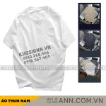Áo Thun Nam Cổ Tròn Thêu Logo Trước Ngực, Size 3x