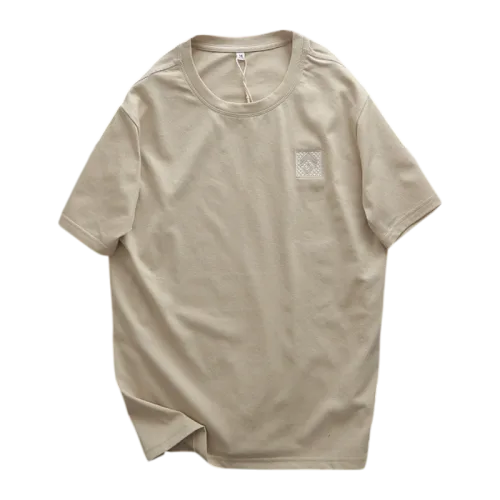 Áo Thun Nam Cổ Tròn Thêu Logo Trước Ngực, Size 3x