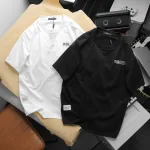 Áo thun CLEGENDK oversize cổ tròn in chữ