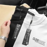 Áo thun CLEGENDK oversize cổ tròn in chữ