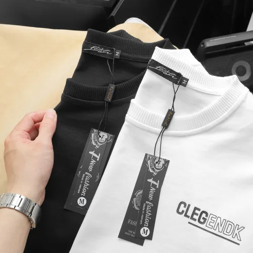 Áo thun CLEGENDK oversize cổ tròn in chữ