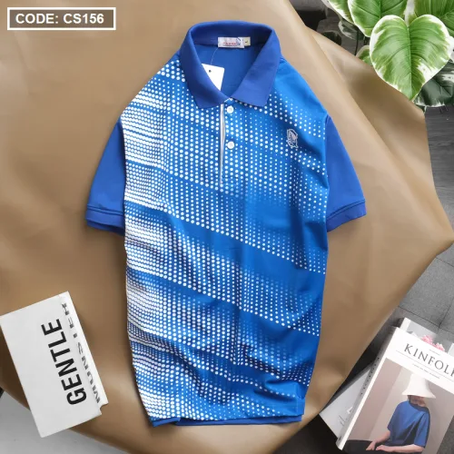 Chỗ sỉ áo thun nam cổ bẻ chấm bi