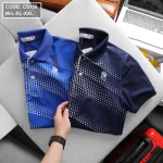 Chỗ sỉ áo thun nam cổ bẻ chấm bi