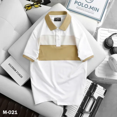 Chuyên sỉ áo Thun Nam Cổ Bẻ Họa Tiết Hai Sọc Viền Bo Tay Áo Bền Đẹp (Có Size 3XL)