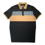 Chuyên sỉ áo Thun Nam Cổ Bẻ Họa Tiết Hai Sọc Viền Bo Tay Áo Bền Đẹp (Có Size 3XL)