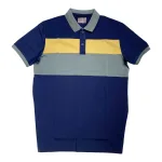 Chuyên sỉ áo Thun Nam Cổ Bẻ Họa Tiết Hai Sọc Viền Bo Tay Áo Bền Đẹp (Có Size 3XL)
