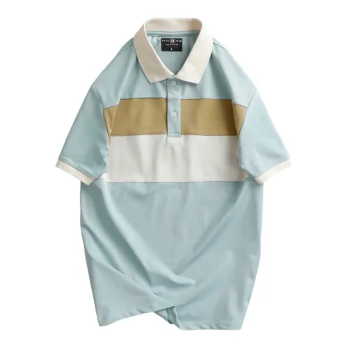 Chuyên sỉ áo Thun Nam Cổ Bẻ Họa Tiết Hai Sọc Viền Bo Tay Áo Bền Đẹp (Có Size 3XL)