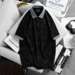 Áo thun nam cổ bẻ in họa tiết máy bay, size 3XL