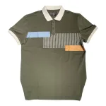 Áo thun nam sọc dọc, cổ bẻ phối viền bo tay áo, có size 3XL