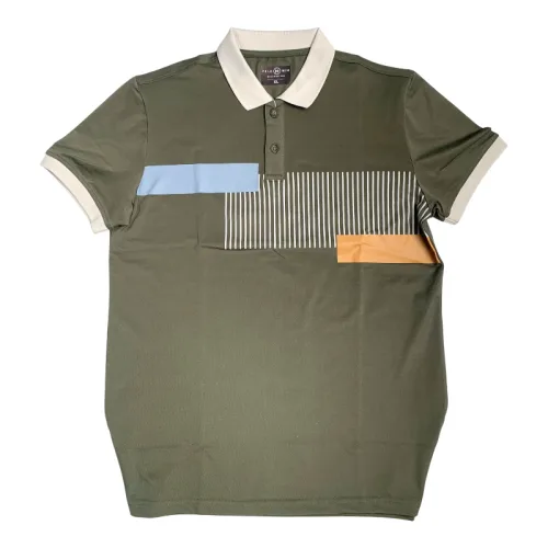 Áo thun nam sọc dọc, cổ bẻ phối viền bo tay áo, có size 3XL