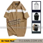 Shop sỉ áo Thun Nam Cổ Bẻ Họa Tiết Sọc Ngang Trước Ngực Bền Đẹp (Có Size 3XL)