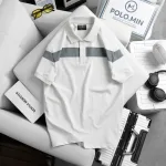 Shop sỉ áo Thun Nam Cổ Bẻ Họa Tiết Sọc Ngang Trước Ngực Bền Đẹp (Có Size 3XL)