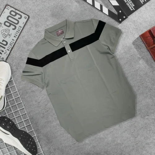 Shop sỉ áo Thun Nam Cổ Bẻ Họa Tiết Sọc Ngang Trước Ngực Bền Đẹp (Có Size 3XL)