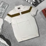 Shop sỉ áo Thun Nam Cổ Bẻ Họa Tiết Sọc Ngang Trước Ngực Bền Đẹp (Có Size 3XL)