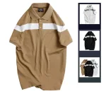 Shop sỉ áo Thun Nam Cổ Bẻ Họa Tiết Sọc Ngang Trước Ngực Bền Đẹp (Có Size 3XL)