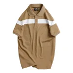 Shop sỉ áo Thun Nam Cổ Bẻ Họa Tiết Sọc Ngang Trước Ngực Bền Đẹp (Có Size 3XL)