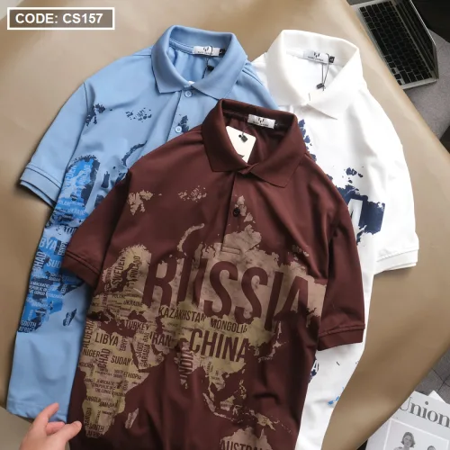 Shop sỉ áo Thun Nam Polo Tay Ngắn In Hình Cao Cấp