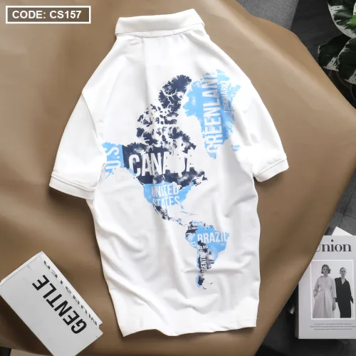 Shop sỉ áo Thun Nam Polo Tay Ngắn In Hình Cao Cấp
