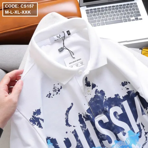 Shop sỉ áo Thun Nam Polo Tay Ngắn In Hình Cao Cấp