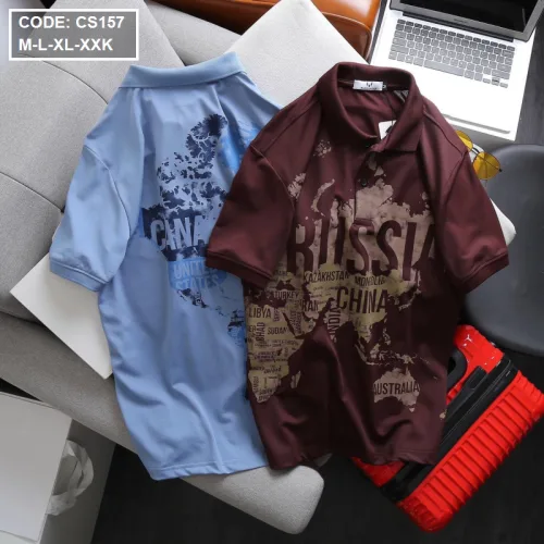 Shop sỉ áo Thun Nam Polo Tay Ngắn In Hình Cao Cấp
