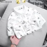 Áo thun nam cổ bẻ họa tiết in, có size 3XL - CS183