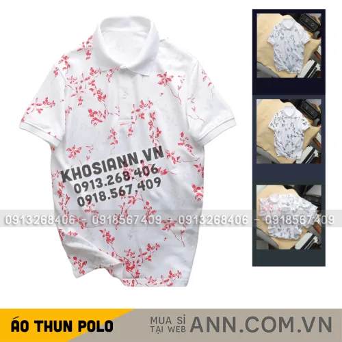 Áo Polo Nam Big Size In Họa Tiết Lá Nổi Bật