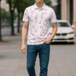 Áo Polo Nam Big Size In Họa Tiết Lá Nổi Bật