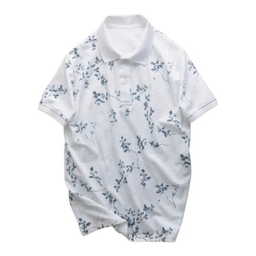 Áo Polo Nam Big Size In Họa Tiết Lá Nổi Bật
