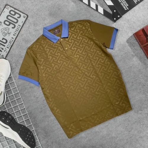 Áo thun nam cổ bẻ họa tiết độc đáo, size 3XL