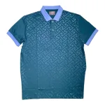 Áo thun nam cổ bẻ họa tiết độc đáo, size 3XL